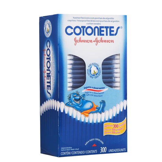 Cotonetes Hastes Flexíveis, 300un