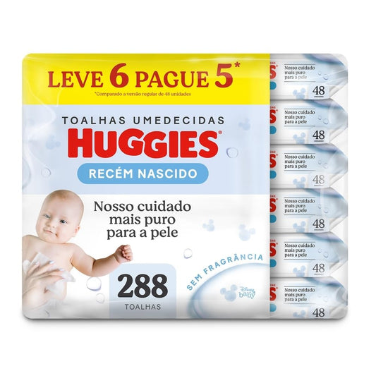 Lenços Umedecidos Huggies Pure Care (288 Unidades)
