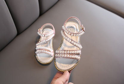 Sandália de Verão com Strass para Meninas