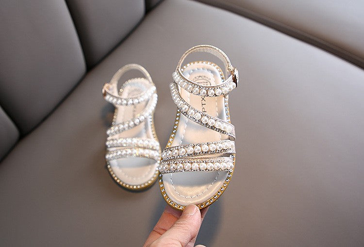 Sandália de Verão com Strass para Meninas