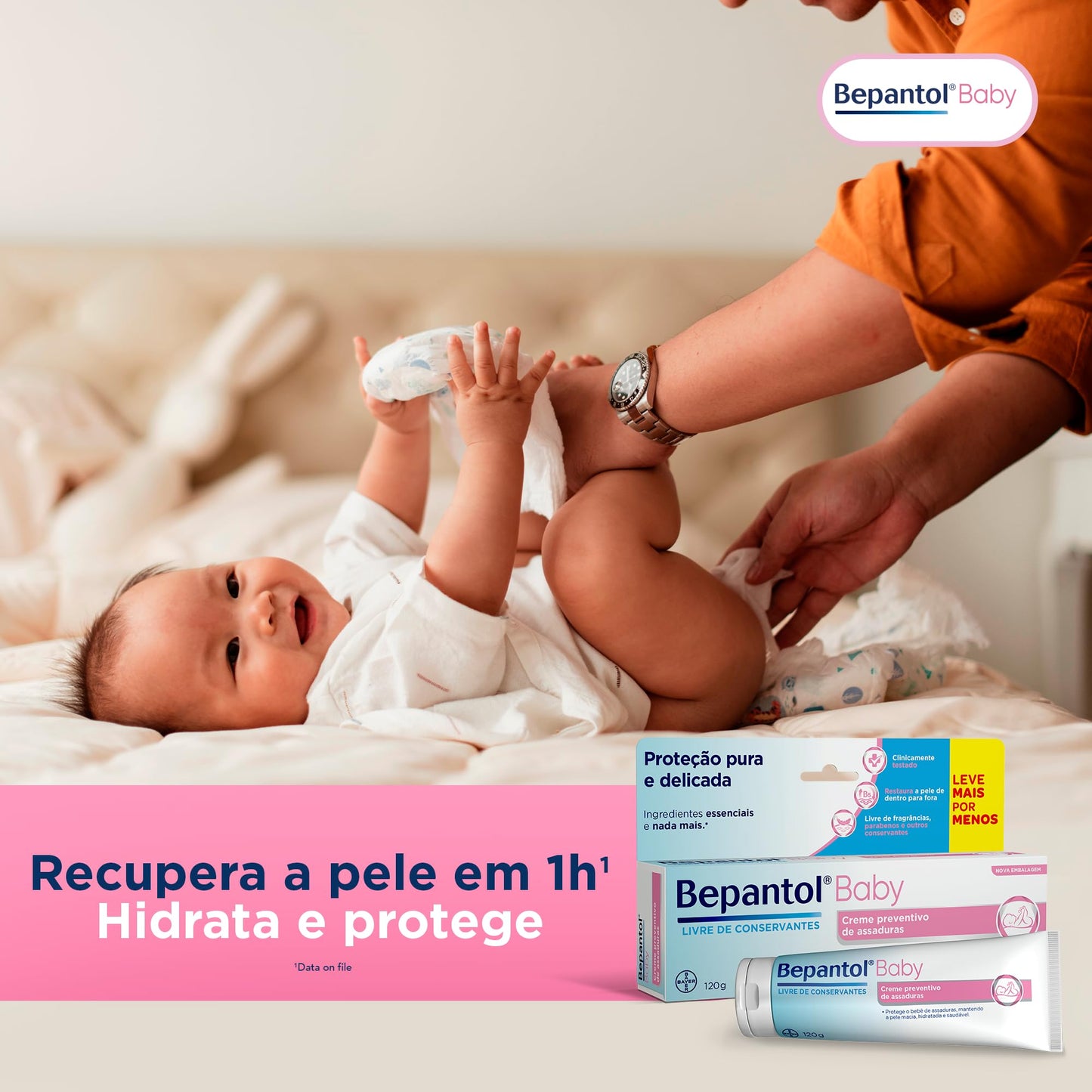 Bepantol Baby Pomada Assadura Bebe Hipoalergênica 120g