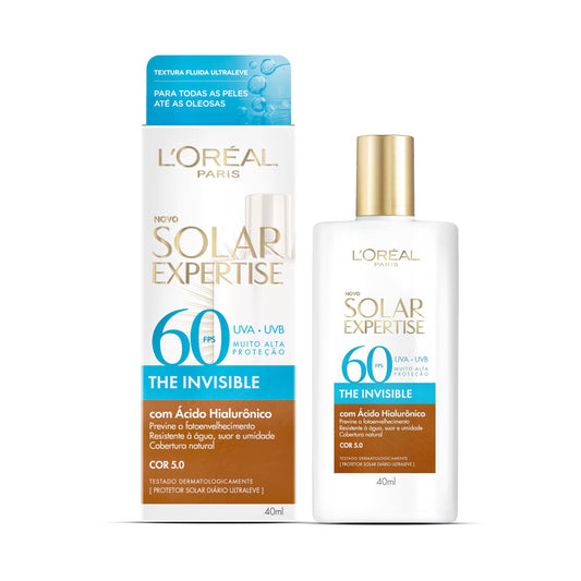 L'Oréal Paris Solar Expertise The Invisible Fluido FPS60 Cor 5.0 (40g)