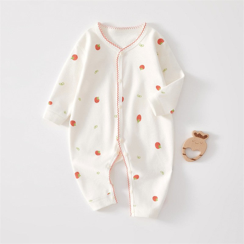 Macacão de Algodão Estampado para Bebês
