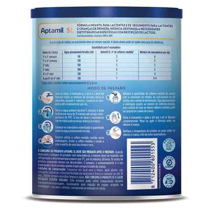 Aptamil Proexpert SL (800g) - Fórmula Infantil sem Lactose