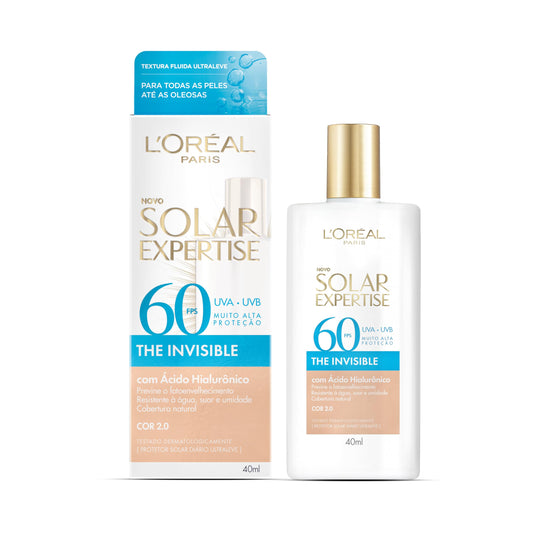 L'Oréal Paris Solar Expertise The Invisible Fluido FPS60 Cor 2.0 (40g)