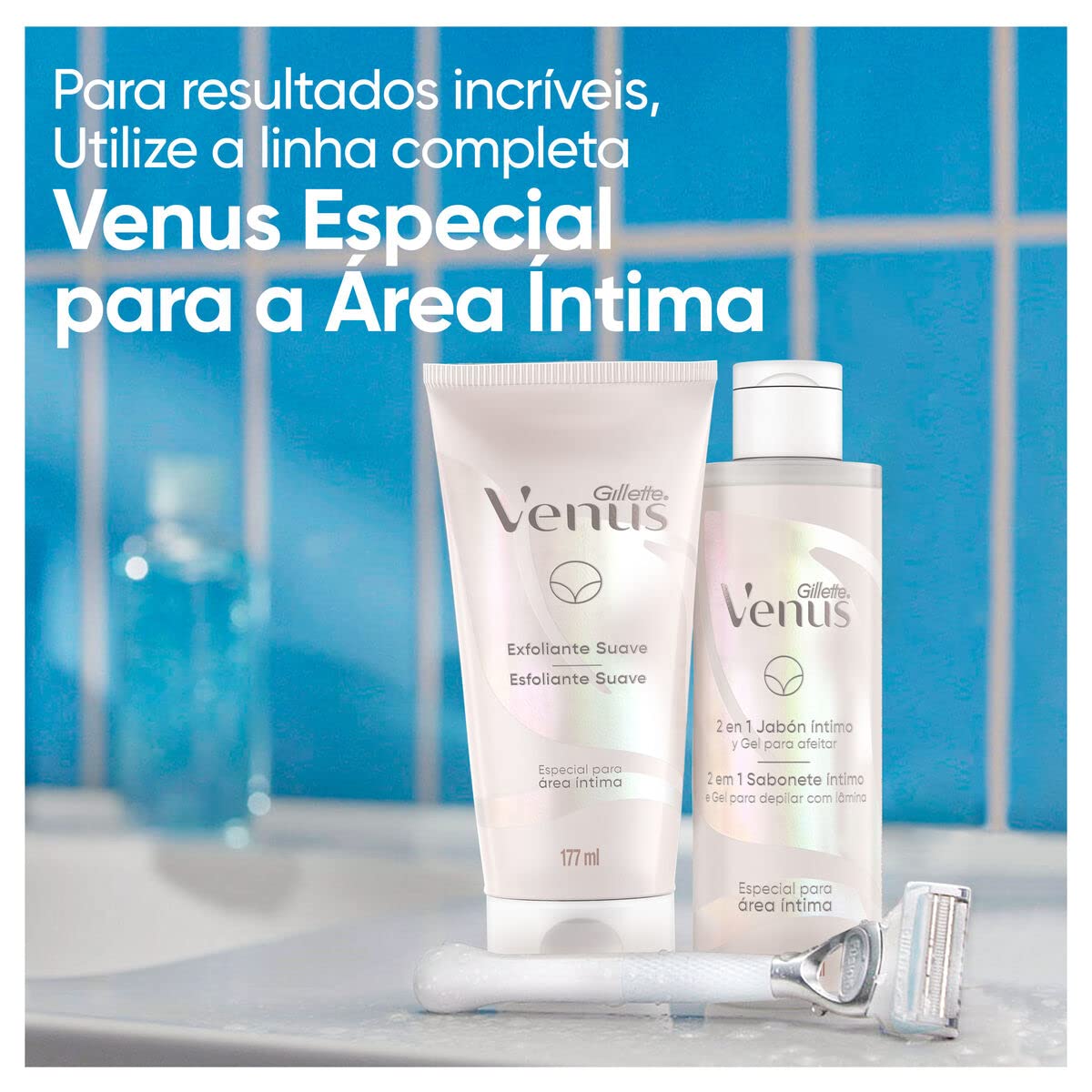 Gillette Venus Esfoliante Suave para Área Íntima (177ml)