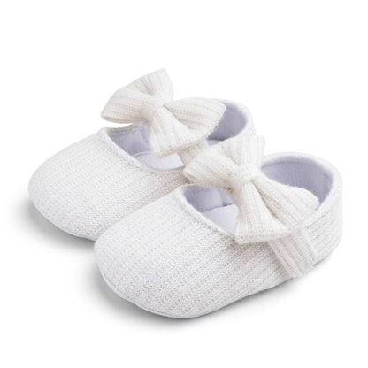 Sapatinho de Malha Macia com Laço para Meninas