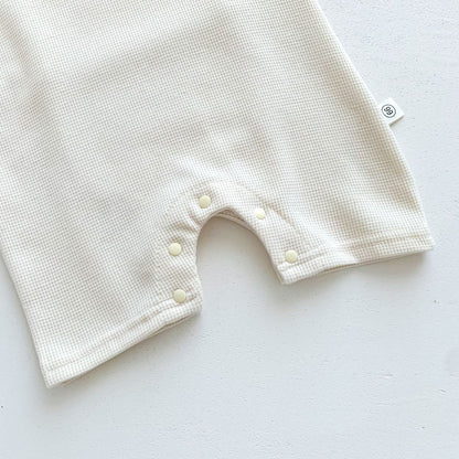 Macacão de Algodão para Bebê com Chapéu de Orelhas