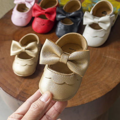 Sapatinho Casual para Bebê com Laço e Sola Macia