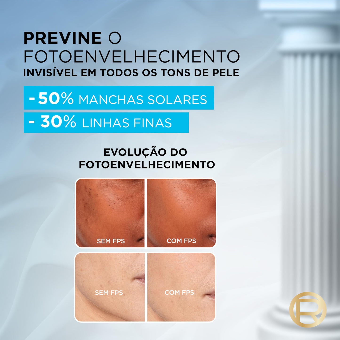 L'Oréal Paris Solar Expertise The Invisible Fluido FPS60 Cor 3.0 (40g)