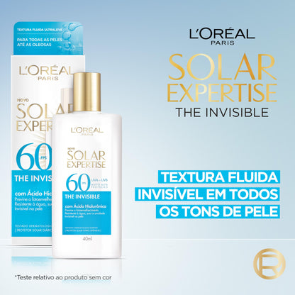 L'Oréal Paris Solar Expertise The Invisible Fluido FPS60 Cor 3.0 (40g)