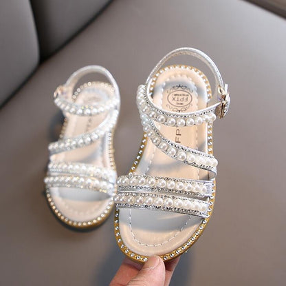 Sandália de Verão com Strass para Meninas