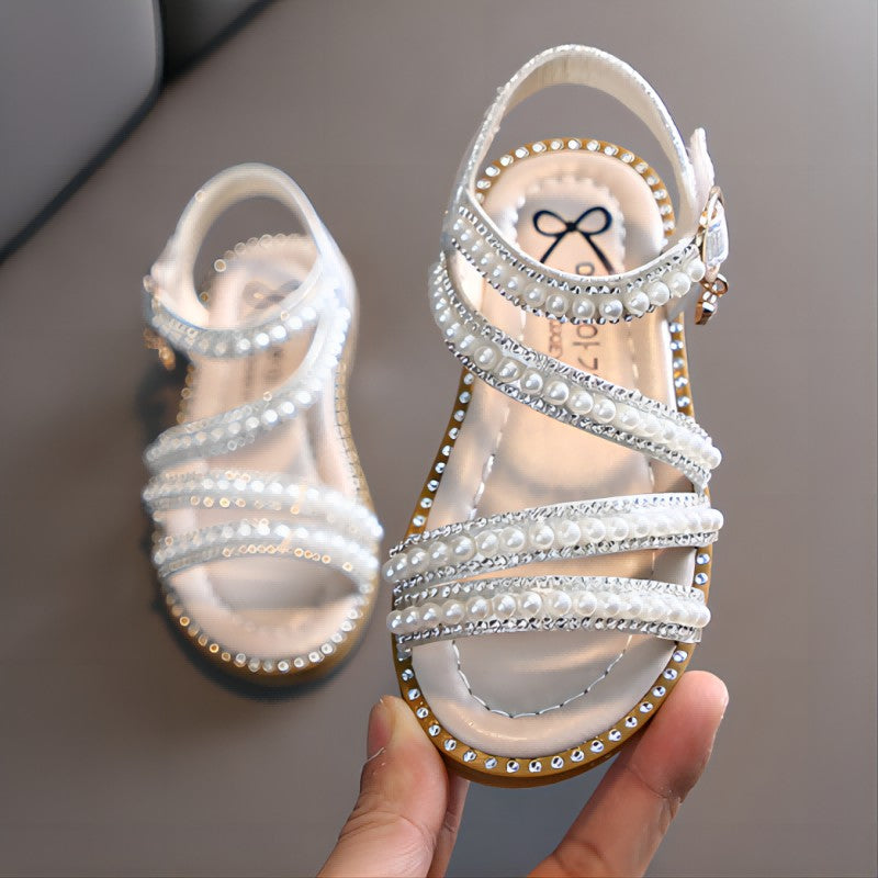 Sandália de Verão com Strass para Meninas