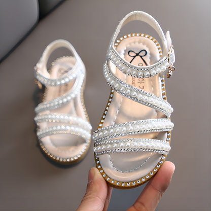 Sandália de Verão com Strass para Meninas