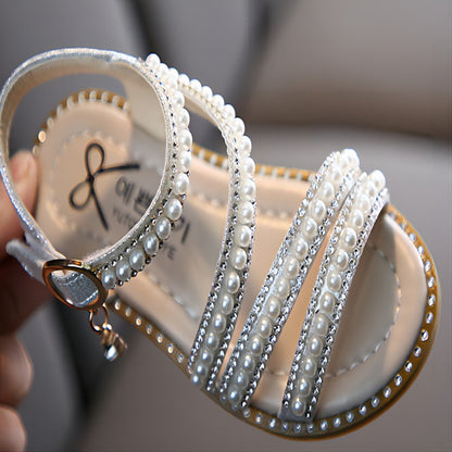 Sandália de Verão com Strass para Meninas