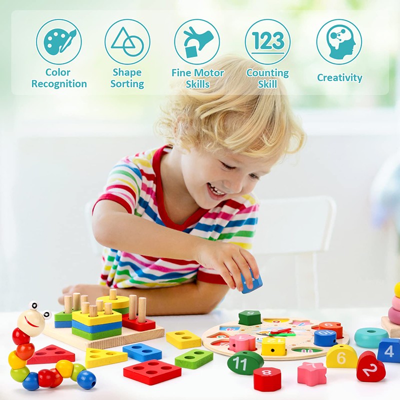 Brinquedos de Madeira Montessori