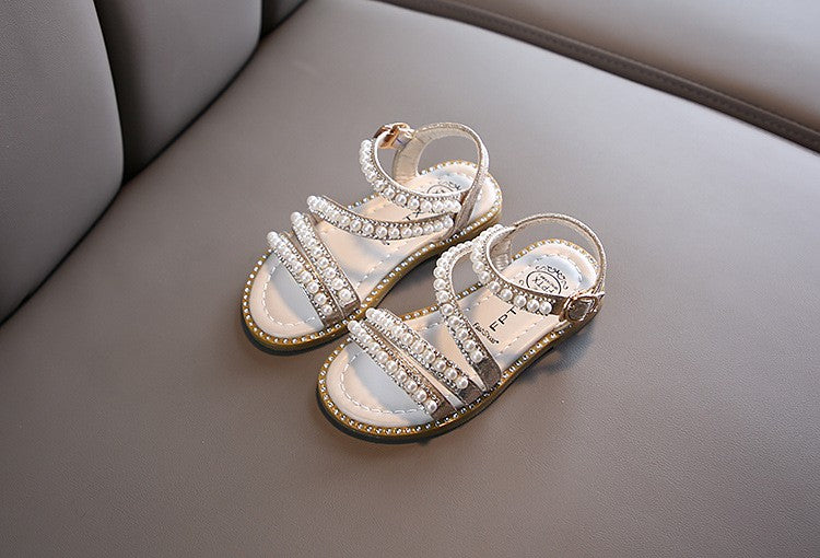 Sandália de Verão com Strass para Meninas