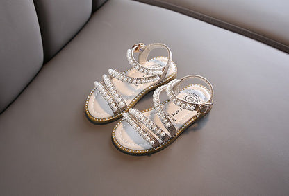 Sandália de Verão com Strass para Meninas