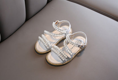 Sandália de Verão com Strass para Meninas