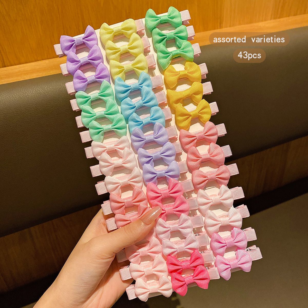 Kit de 30 Presilhas de Cabelo com Laços de Tecido