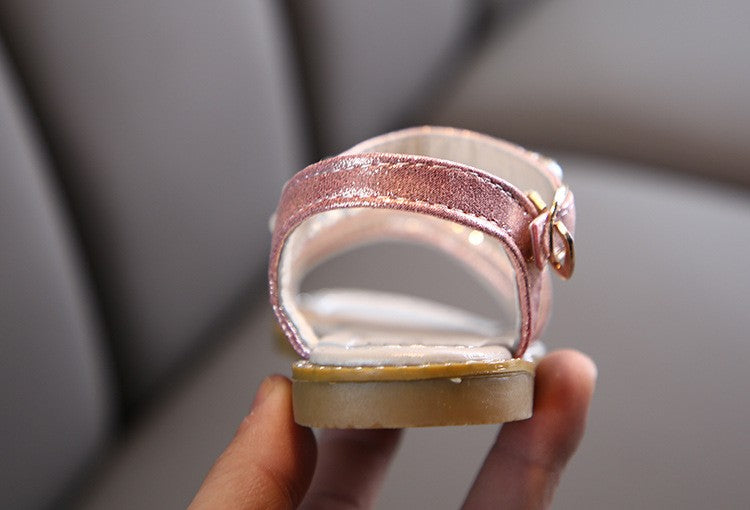 Sandália de Verão com Strass para Meninas