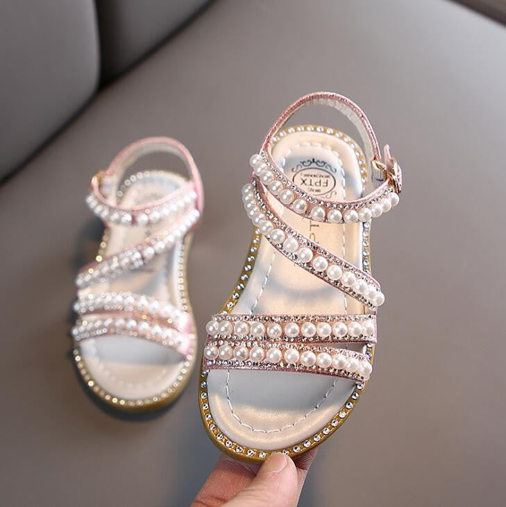 Sandália de Verão com Strass para Meninas