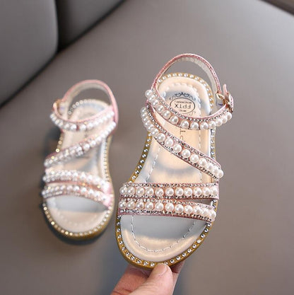 Sandália de Verão com Strass para Meninas