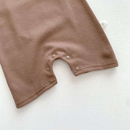 Macacão de Algodão para Bebê com Chapéu de Orelhas