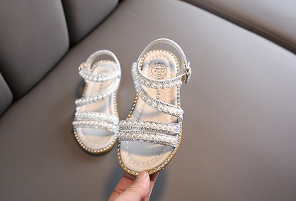Sandália de Verão com Strass para Meninas