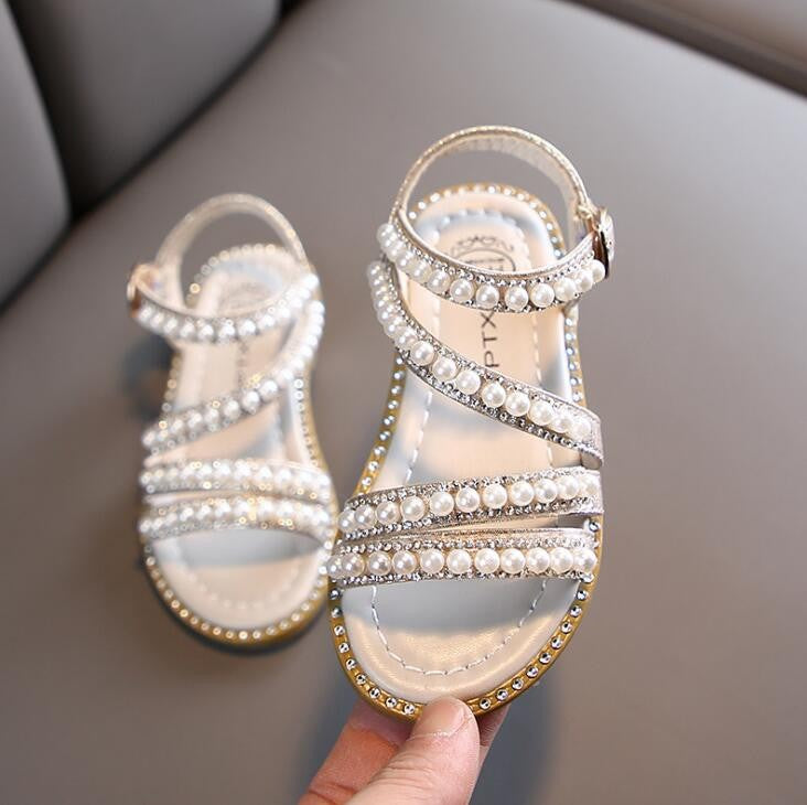 Sandália de Verão com Strass para Meninas