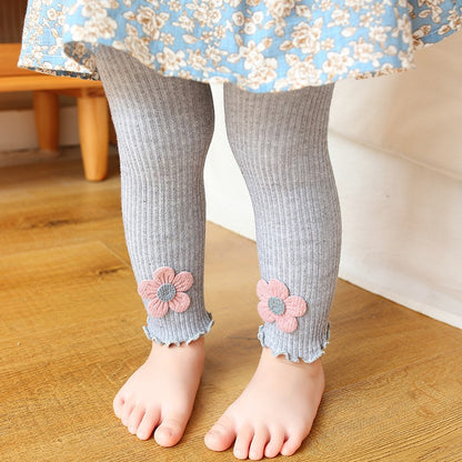 Legging Infantil de Algodão e Acrílico para Meninas