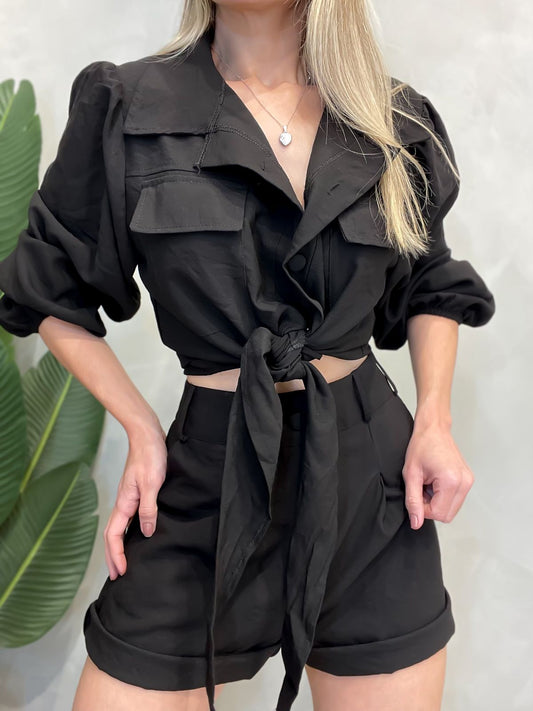 Conjunto em Alfaiataria Sensoriale (Shorts e Camisa)